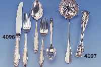 43-teiliges Besteck, Sterlingsilber, USA 30er Jahre, bez. State House Formality, best. aus 8 Messern m. Stahlklingen (erneuert), Griffe ...