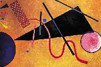 KANDINSKY, WASSILY, FARBLITHOGRAPHIE AUF RIVES-BüTTEN, NUM. 12/300, IM STEIN SIGN., ALTERBEDINGT GEBRäUNT, CA. 62 X 44 CM