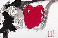 TAPIES, ANTONI, ZWEI FARBLITHOGRAPHIEN, IM STEIN SIGN., CA. 60 X 52 UND 45 X 45 CM