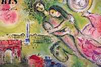 CHAGALL, MARC, ROMEO ET JULIETTE AUS L'OPERAVON 1964, BEZ.: COMMISARIAT GENERAL AU TOU- RISME, ED. CHARLES SORLIER FüR DIE FRZ. ...