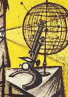 Buffet, Bernard, La Microscope 1968, Farb- lithographie auf Arches-Bütten, gedr. von Charles Sorlier, Mourlot Paris, bez. E.A., ...