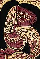 PICASSO, PABLO, VIER LINOLSCHNITTE AUS: PABLO PICASSO LINOGRAVURES, ED. CERCLE D'ART PARIS 1962, JE CA. 27 X 22 CM