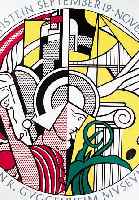 Lichtenstein, Roy, Farbserigraphie, orig. Poster des Guggenheim-Museum New York 1969, ca. 74 x 74 cm