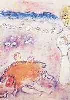 CHAGALL, MARC, FARBLITHOGRAPHIE, IM DRUCK SIGN., CA. 45 X 34 CM, PP