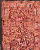 Stickerei Indien, 138 x 68cm, , EHZ 1-2 ca.40 Jahre