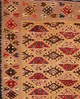 Bes-arabien Kelim ca 337 x 245 cm. .Ehz 3. ca 40 Jahre.Wolle/Wolle.