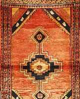 MALAYER,PERSIEN CA 146 X 91 CM. FLOR WOLLE.CA 80 JAHRE.EHZ 3-4.