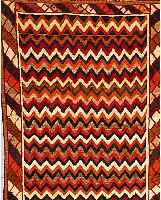 Gabbeh,Persien ca 200 x 133 cm. Wolle/Wolle.ca 30 Jahre.