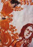 CHAGALL, MARC, OFFSETLITHOGRAPHIE, NUM. 27/100, IN DER PLATTE SIGNIERT UND DAT. 1956, 21 X 15 CM, UNTER GLAS, RAHMEN