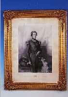 PAAR LITHOGRAPHIEN NACH MARIE HENRIETTE, UM 1830/40, DUCHESSE DE BRABANT UND DUC DE BRABANT, UNTER GLAS, SEHR SCHöNE PRUNKRAHMEN AUS DEM 19. ...