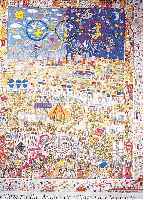 RIZZI, JAMES, PLAKAT ZUR OLYMPIADE ATLANTA 1996, FARBOFFSET, HANDSIGNIERT, CA. 100 X 70 CM