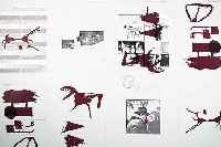 BEUYS, JOSEPH, ANDRUCKBOGEN ZUM KATALOG GENOMMENE KURVEN, HANDSIGN., MIT HAUPTSTROMSTEMPEL, AUFLAGE 15 EXEMPL., ...