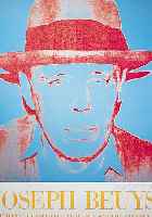 Warhol, Andy, 1928-1987, Porträt des Joseph Beuys, Plakat zur Ausstellung London London 1980, von Joseph Beuys handsign., ...