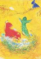 Chagall, Marc, Konvolut aus 5 Farboffsets, je ca. 32 x 24 cm