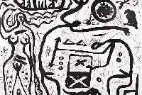 PENCK, A.R., RADIERUNG, HANDSIGNIERT, NUM. 18/24, VON 1984, CA. 55 X 45 CM, PP