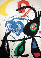 MIRO, JOAN,  FARBLITHOGRAPHIE, HANDSIGNIERT UND BEZ. H.C., CA. 87 X 60 CM, U.GL., R.