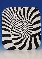 Jahresteller aus Porzellan, Rosenthal, Entwurf Victor Vasarey, 1977, lim. Auflage, 3000 Exp., orig. Karton, D. 35 x 31.5 cm