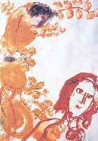 CHAGALL, MARC, 9 FARBOFFSETS AUF 6 BLäTTERN, AUS DLM