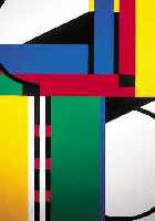 DüSENBERG, LOUIS, NEW YORKER KüNSTLER, COLOR TV, ACRYL/LWD, LI. U. SIGN., CA. 80 X 100 CM