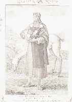 KUPFERSTICH, DAT. 1774, PERU, DARST. EINER PATRIZIERIN IN STARKER ANLEHNUNG AN DIE INKA- TRADITION, IM HINTERGRUND LAMA, MAßE 43 X 29 CM, L. ...
