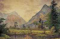 Pfleger, Hermann, Mannheimer Maler, Vorgebirgslandschaft, Öl/Lwd., signiert, Altersspuren, 2 Druckstellen, 70 x 87 cm