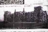 CHRISTO, WRAPPED REICHSTAG, OFFSET, HANDSIGN., CA. 60 X 90 CM, PLAKAT VON 1986