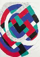 Delaunay, Sonia, Farblithographie, handsign.und bez. a.p., ca. 43 x 32 cm