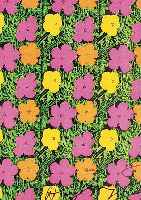 Warhol, Andy, Flowers, Farbserigraphie von 1966, handsigniert, ca. 91 x 91 cm, PP