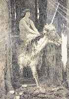 BöCKLIN, ARNOLD, ZWEI RADIERUNGEN NACH GEMäLDEN, GEST. VON WEBER, CA. 30 X 24 UND 21 X 21 CM,
