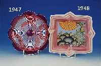 JAHRESTELLER IN PORZELLAN, ROSENTHAL, 1979, ENTWURF ARNOLD LEISSLER, NUM. 1396/3000, CA. 35 X 35 CM, MIT ZERTIFIKAT