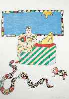 St. Phalle, Niki de, Farblithographie, handsigniert und num. 74/250, ca. 65,5 x 56cm