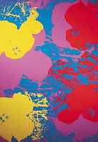 Warhol, Andy, 1928-1987, Flowers, Mappe aus 10 Farbserigraphien der Edition Sunday B. Morning, rückseitig mit Stempel versehen: Fillin Your own ...