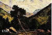 GRABONé, ARNOLD, 1896 MÜNCHEN - 1981 PERCHA, IM ROSENGARTENGEBIET, ÖL/LWD, CA. 70 X 80 CM, R.