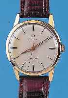 OMEGA Herrenarmbanduhr Model Century, Ref.-Nr. 14714-2SC, Schweiz um 1960, Metall m. GG- Auflage, Edelstahlb. u. Glasr. gedr., 17 St., ...