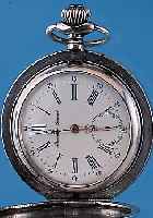 QUARTIER GIRARD Herrentaschenuhr, Savonet-te, Ref.-Nr. 75538, Schweiz um 1908, Silber, beide Schalen sym. guill., altersbed. ber., ...