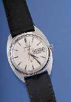 OMEGA Herrenarmbanduhr Modell Constellation, Ref.-Nr. 168019, Schweiz um 1968, Edelst., Boden geschr., bei Fertigst. wassergesch., Orig.-Blatt, ...