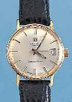 TISSOT HERRENARMBANDUHR MODELL SEASTAR SEVEN, REF.-NR. N41-42547-39, SCHWEIZ UM 1968, GG 585/000, EINSCHALENAUSF., ZENTRALSEK., DA- TUM, WERK ...
