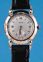 DOXA Damenarmbanduhr, Schweiz um 1950, RG 750/000-Geh., bet. Lünette m. tropfenförm. aufges. Bandanst., D. ca. 26 mm, RundankerwerkKal. 67, ...