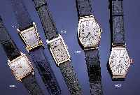 HENRY MOSER frühe Herrenarmbanduhr, im RG 585/000 Geh., nicht punz. aber gepr., LyraformScharnierbandanst., Scharnierboden, Zeigest. durch ...