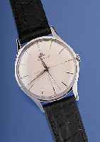 JAEGER LE COULTRE Herrenarmbanduhr, Ref.-Nr.E284/872411, Schweiz um 1956, Edelst., Boden geschr., bei Fertigst. wassergesch., vers. Orig.-Blatt, ...
