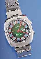 ROYCE Armbandwecker Modell Twin-Matic, Ref.-Nr. 13-52, Schweiz um 1973, Edelst., Orig.- Edelst.-Band, Boden geschr., bei Fertigst. ...