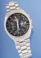 OMEGA Armbanduhr Chronograph Modell Speedmas- ter Automatik, Ref.-Nr. 176,0012, Schweiz um1977, Edelstahl-Massivgeh. incl. Edelstahl- Band, Boden ...