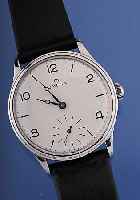 OMEGA Herrenarmbanduhr, Ref.-Nr. 2190/2, Schweiz um 1949, Edelstahl, Boden gedr., Bl. rest., Werk rotverg., Kal. 30T2, 15 St., Hand-aufzug, ...