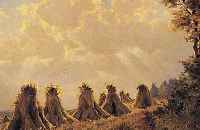 Görner, Kurt, Sommerlandschaft nach der Ernte, Öl/Lwd, sign., ca. 60.5 x 80 cm, R.