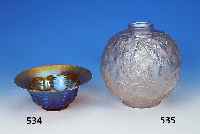 Vase, Lalique, 30er Jahre, farbloses Preáglas, z.T. mattiert, H. 23.5 cm