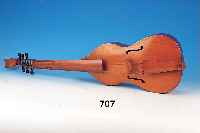 TENORGAMBE, UM 1950, VERMUTLICH PETER HARLANBURG STERNBERG, GANZER MAHAGONIBODEN MIT DAZUGEHöRIGEN ZARGEN, FICHTENHOLZDECKE MIT ...