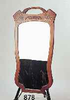 Jugendstilspiegel, Frankreich, um 1900, Eiche, dekorativ, 117 x 64 x 5 cm