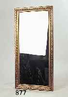 Spiegel, um 1900, Stuckrahmen, Spiegelglas später, 134 x 65 x 4.5 cm