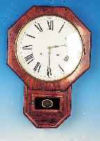 Wanduhr, England, um 1900, sogen. "Act of Parliament Clock", Holzgehäuse, Glasdeckel, Metallzifferblatt, Lochzeiger, skelettiertes ...