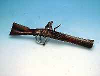 Pistole, England, bez. 1808, Marke Löwe mit Krone, verzierter Lauf, Steinschloß, L.47 cm, Dekorationsstück, beschädigt